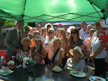 Sir David at the Doris Jones Street Party